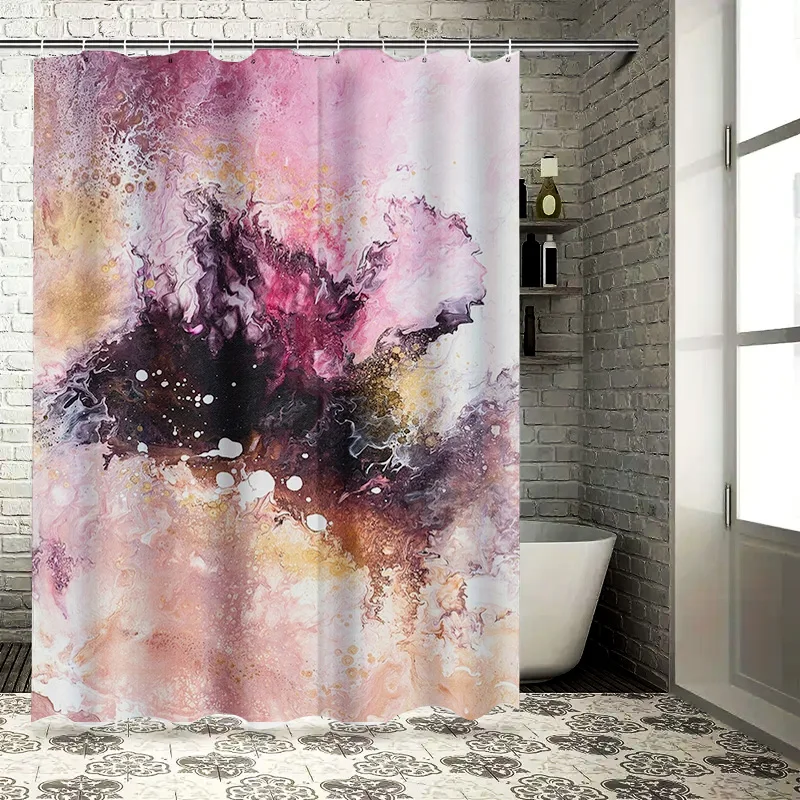 Delightful Bathroom DecorPink Gold Black Watercolor Shower Curtain for Home Decoration Modern Abstract Print in Various Sizes
Delightful Bathroom DecorPink Gold Black Watercolor Shower Curtain for Home Decoration Modern Abstract Print in Various Sizes