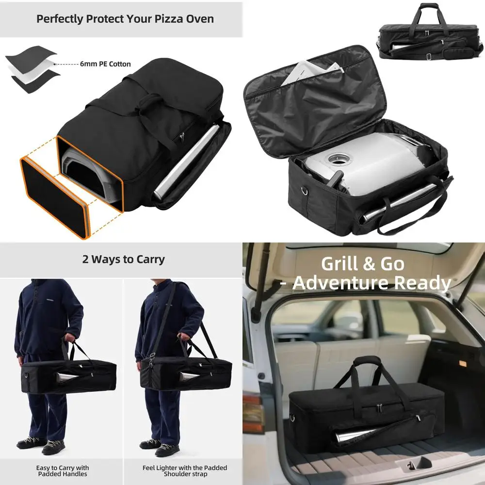 NOELIFE 6mm Padded Bag for Ooni Karu 12 and Karu 2, Outdoor Portable Carrying Case with Pockets for Ooni 12G Pizza Oven Accessor
NOELIFE 6mm Padded Bag for Ooni Karu 12 and Karu 2, Outdoor Portable Carrying Case with Pockets for Ooni 12G Pizza Oven Accessor