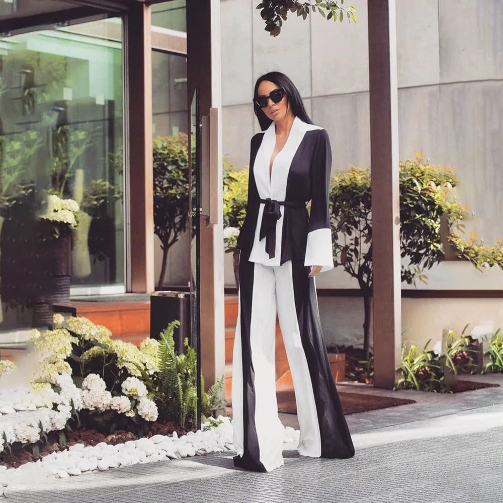 Elegant Patchwork Women's 2 Piece Suit Jacket Pants Lady Business Office Female Suits Smart Casual костюм женский
Elegant Patchwork Women's 2 Piece Suit Jacket Pants Lady Business Office Female Suits Smart Casual костюм женский
