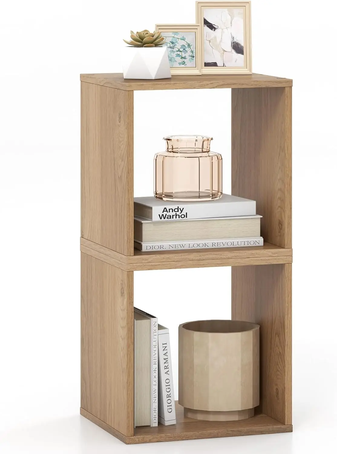 Stackable 2 Cube Storage Organizer, Freestanding Cubby Storage Bookcase With Anti-Toppling Device, 2-Tier Bookshelf, Combinable
Stackable 2 Cube Storage Organizer, Freestanding Cubby Storage Bookcase With Anti-Toppling Device, 2-Tier Bookshelf, Combinable