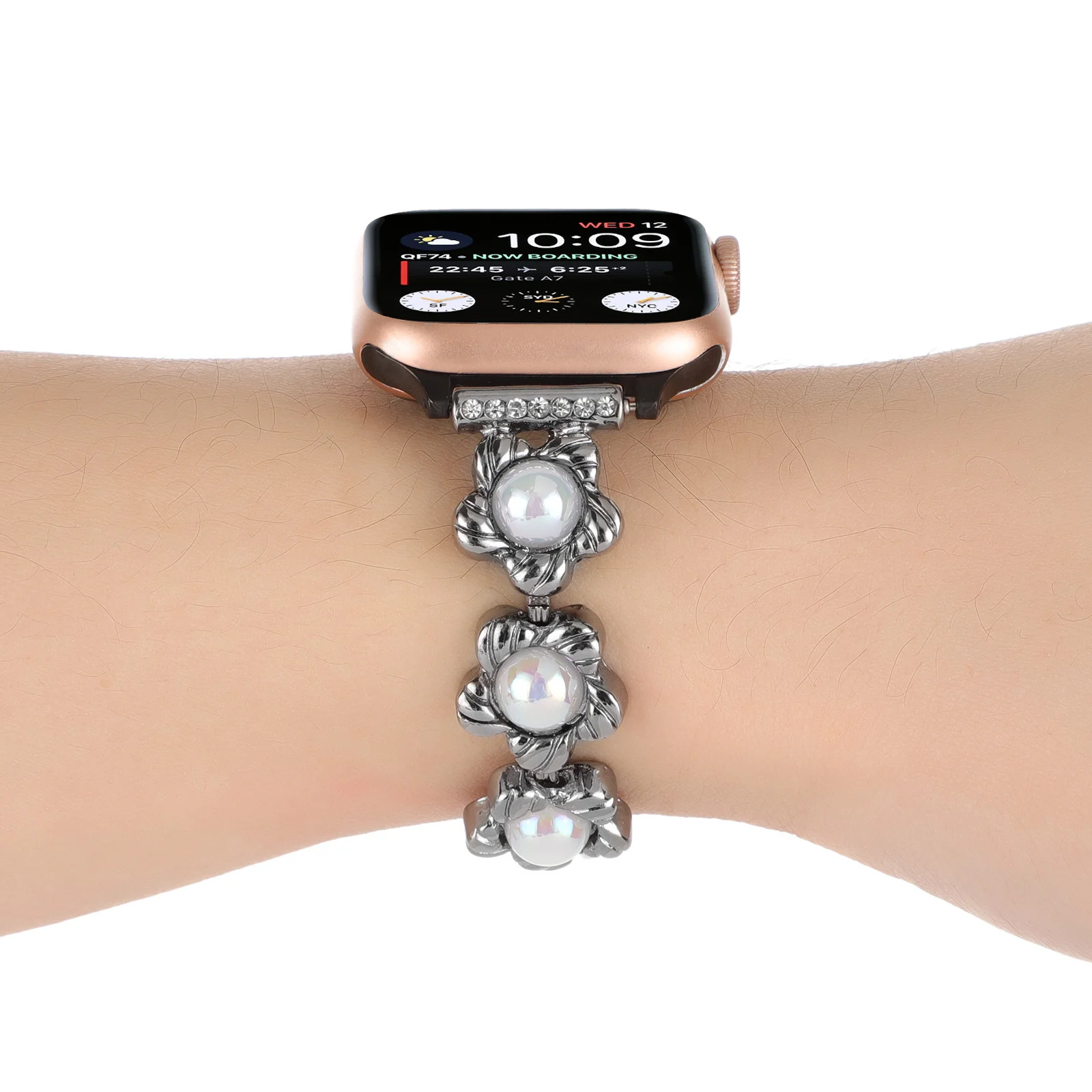 Ремешок для iWatch Apple Watch 7-1, браслет из нержавеющей стали с цветами, 40 мм 44 мм 41 мм 38 мм
Ремешок для iWatch Apple Watch 7-1, браслет из нержавеющей стали с цветами, 40 мм 44 мм 41 мм 38 мм