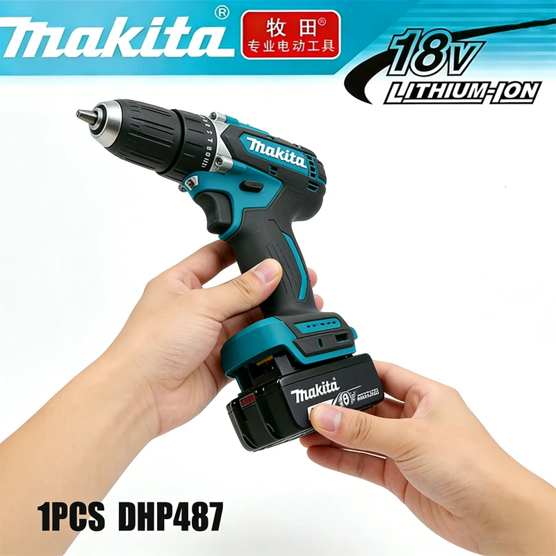 Battery Makita DHP487 18V LXT Brushless Cordless Impact Drill Motor Compact Hammer Driver Rechargeable Screwdriver Power Too
Battery Makita DHP487 18V LXT Brushless Cordless Impact Drill Motor Compact Hammer Driver Rechargeable Screwdriver Power Too
