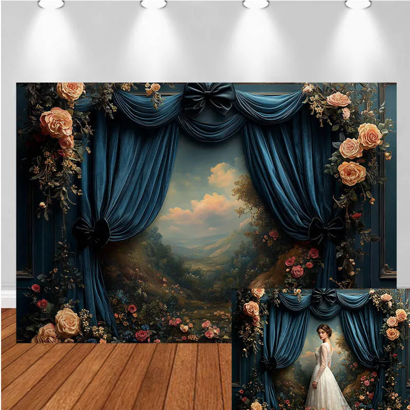 LS Photography Backdrop Floral Frame Curtain Bow Decor Birthday Wedding Cake Smash Kids Adult Portrait Photo Background Studio
LS Photography Backdrop Floral Frame Curtain Bow Decor Birthday Wedding Cake Smash Kids Adult Portrait Photo Background Studio