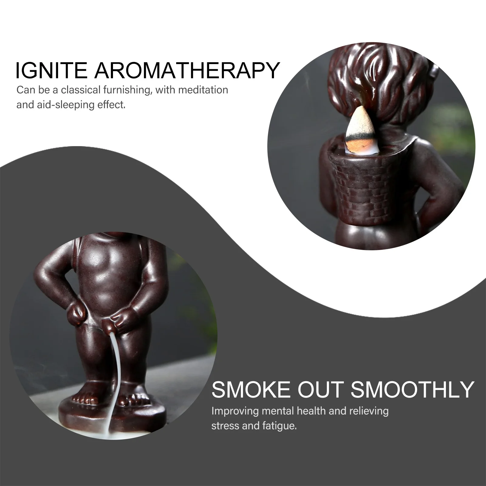 Ceramic Backflow Incense Burner Exquisite Desktop Adornment for Study Bedroom Meditation Aid Sleep Home Decoration
Ceramic Backflow Incense Burner Exquisite Desktop Adornment for Study Bedroom Meditation Aid Sleep Home Decoration