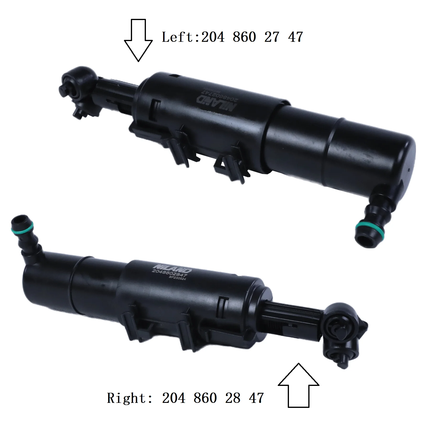 Left and Right Headlight Headlamp Washer Nozzle Jet for Mercedes- Benz W204 C180 C200 C250 C300 C230 OE NO.2048602847+2048602747
Left and Right Headlight Headlamp Washer Nozzle Jet for Mercedes- Benz W204 C180 C200 C250 C300 C230 OE NO.2048602847+2048602747