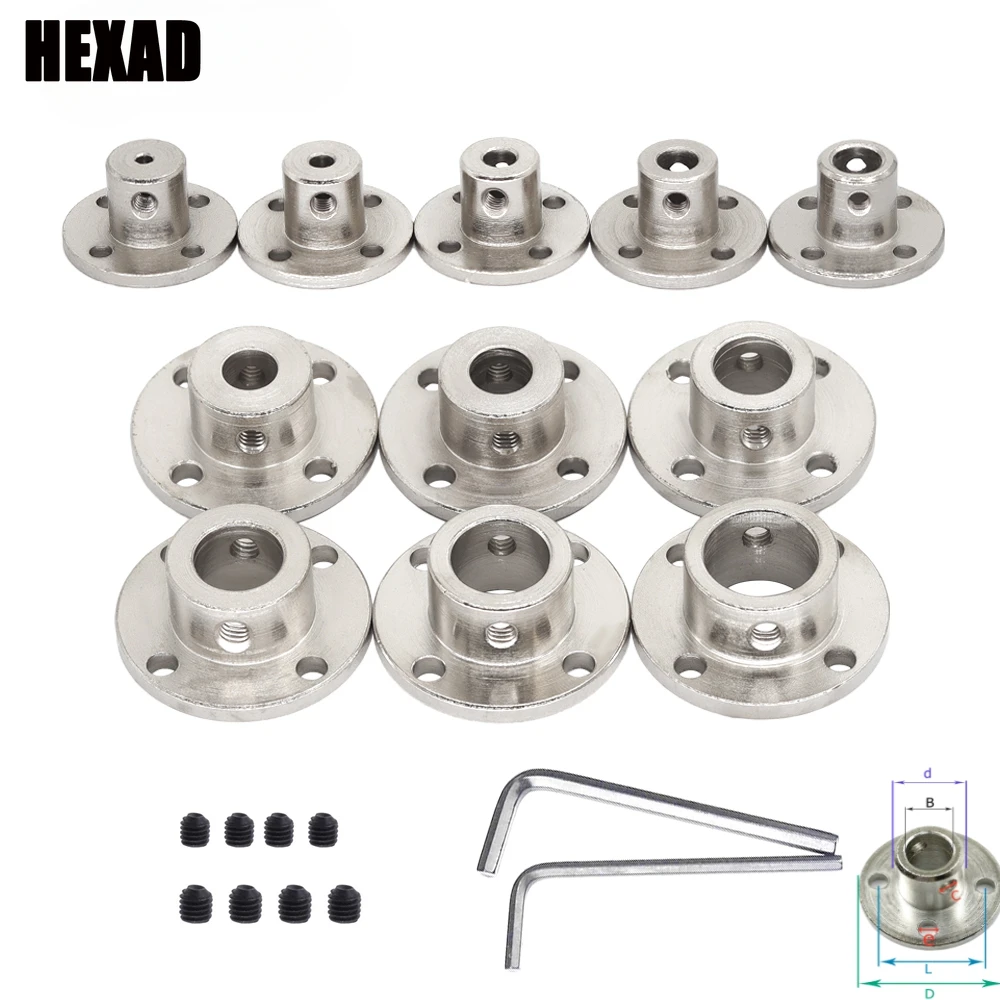 2/3/3.17/4/5/6/6.35/7/8/10/11/12/14mm Rigid Flange Coupling Motor Guide Shaft Coupler Connector with Wrench Screws Accessories
2/3/3.17/4/5/6/6.35/7/8/10/11/12/14mm Rigid Flange Coupling Motor Guide Shaft Coupler Connector with Wrench Screws Accessories