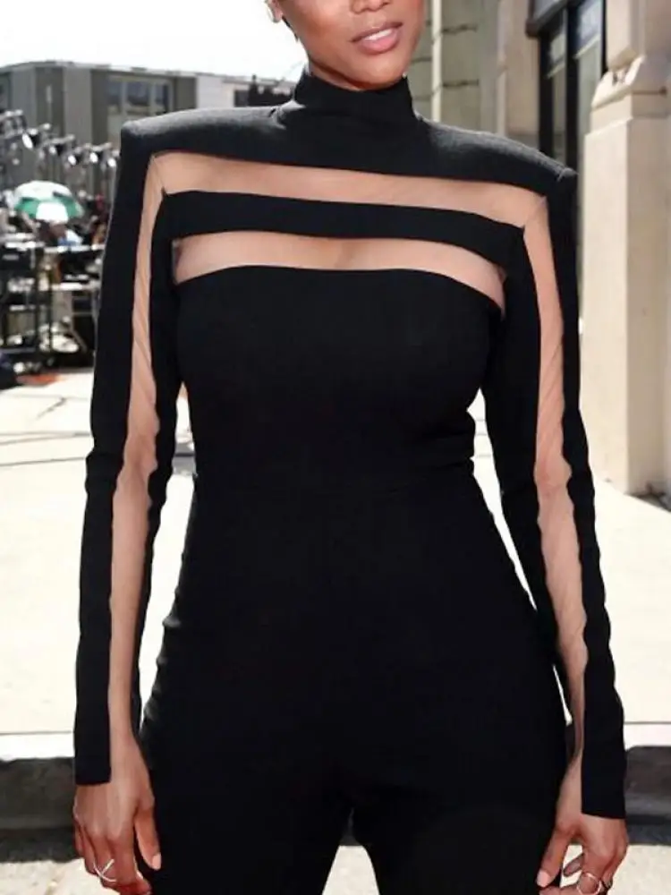 Missuoo 2024 Spring Summer Stylish Long Sleeve Shirt For Women Mesh Patchwork High Neck Slim Fit Blouse Female Black T-shirt
Missuoo 2024 Spring Summer Stylish Long Sleeve Shirt For Women Mesh Patchwork High Neck Slim Fit Blouse Female Black T-shirt