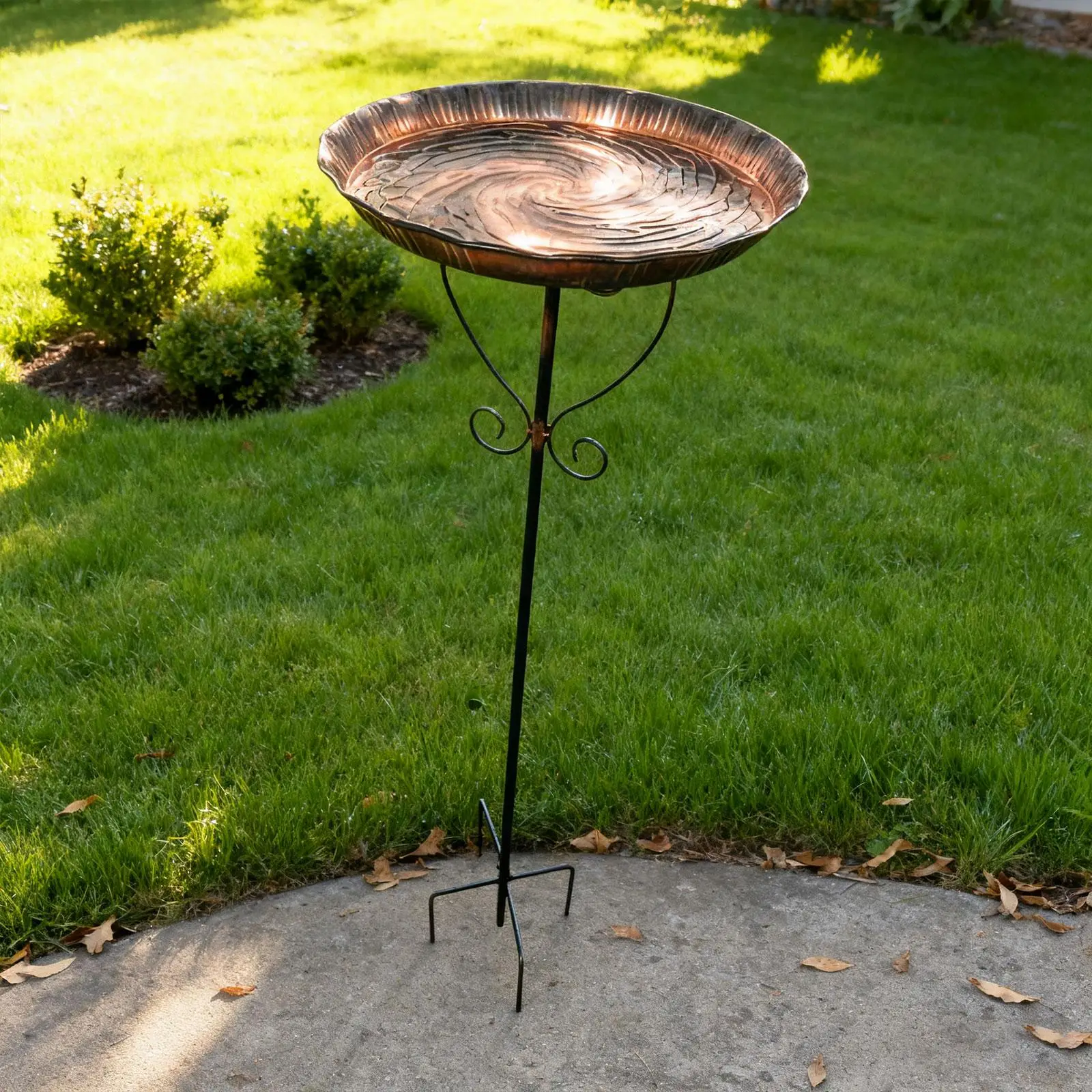 Bird Bath for Outdoors Garden Stand Wrought Iron Feeder Bowl Easy to Clean for Yard Decoration
Bird Bath for Outdoors Garden Stand Wrought Iron Feeder Bowl Easy to Clean for Yard Decoration