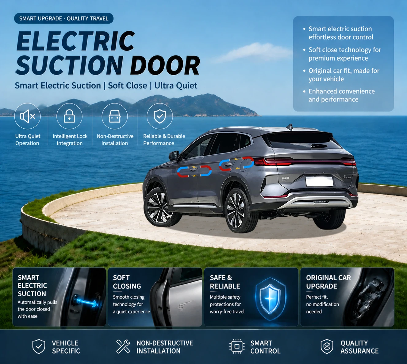 Car Specific Car Modification Auto Suction Soft Close Door Modification Parts & Accessories For BYD Song DM 2017-2020
Car Specific Car Modification Auto Suction Soft Close Door Modification Parts & Accessories For BYD Song DM 2017-2020