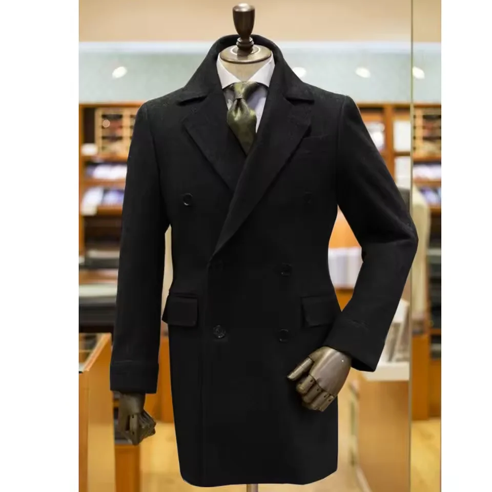 2025 New Men's Jackets Autumn Winter Woolen Double-breasted Casual High Quality Elegant England Style Formal Business Customized
2025 New Men's Jackets Autumn Winter Woolen Double-breasted Casual High Quality Elegant England Style Formal Business Customized