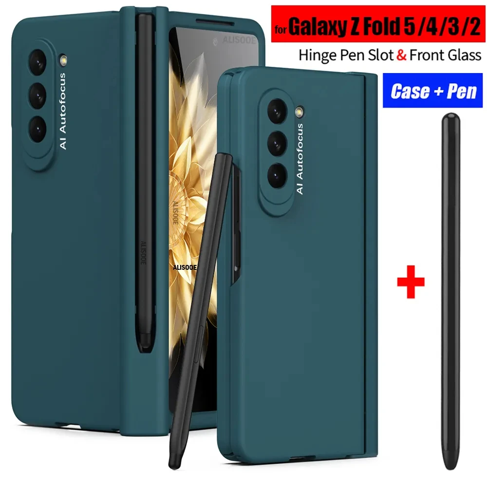 Чехол Z Fold 4 с сенсорным пером для Samsung Galaxy Z Fold 2 3 4 5 5G, чехол с шарниром, слот для ручки, стекло на переднем экране, защитная крышка
Чехол Z Fold 4 с сенсорным пером для Samsung Galaxy Z Fold 2 3 4 5 5G, чехол с шарниром, слот для ручки, стекло на переднем экране, защитная крышка
