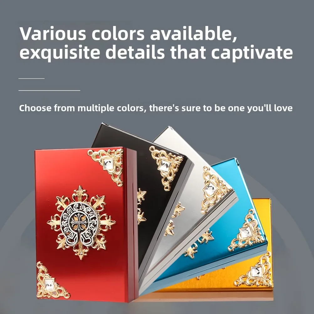 Portable Lightweight Fashionable 20-Pack Cigarette Box Moisture-Proof High-Aesthetic Value Gift Item Creative Cigarette Clip
Portable Lightweight Fashionable 20-Pack Cigarette Box Moisture-Proof High-Aesthetic Value Gift Item Creative Cigarette Clip