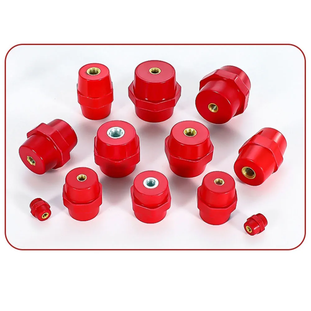 10pcs Red Busbar Insulators SM-35 M8 Low Voltage High Strength Polyester Spacer Insulators Electrical Equipment Accessories
10pcs Red Busbar Insulators SM-35 M8 Low Voltage High Strength Polyester Spacer Insulators Electrical Equipment Accessories 