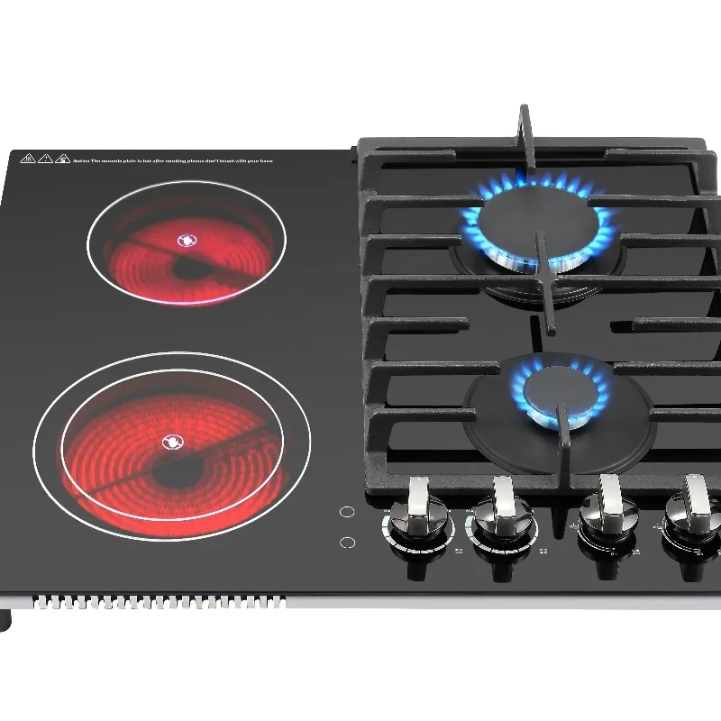 Ceramic and Gas Hob Best Sales Gas Ceramic Hob with 4 Burners Tempered Glass
Ceramic and Gas Hob Best Sales Gas Ceramic Hob with 4 Burners Tempered Glass