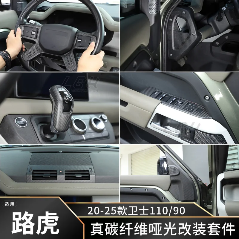 SAAR Compatible with 2020-2025 Land Rover Defender 110 90 L663 Car Interior Modification Matte Real Carbon Fiber Decoration
SAAR Compatible with 2020-2025 Land Rover Defender 110 90 L663 Car Interior Modification Matte Real Carbon Fiber Decoration