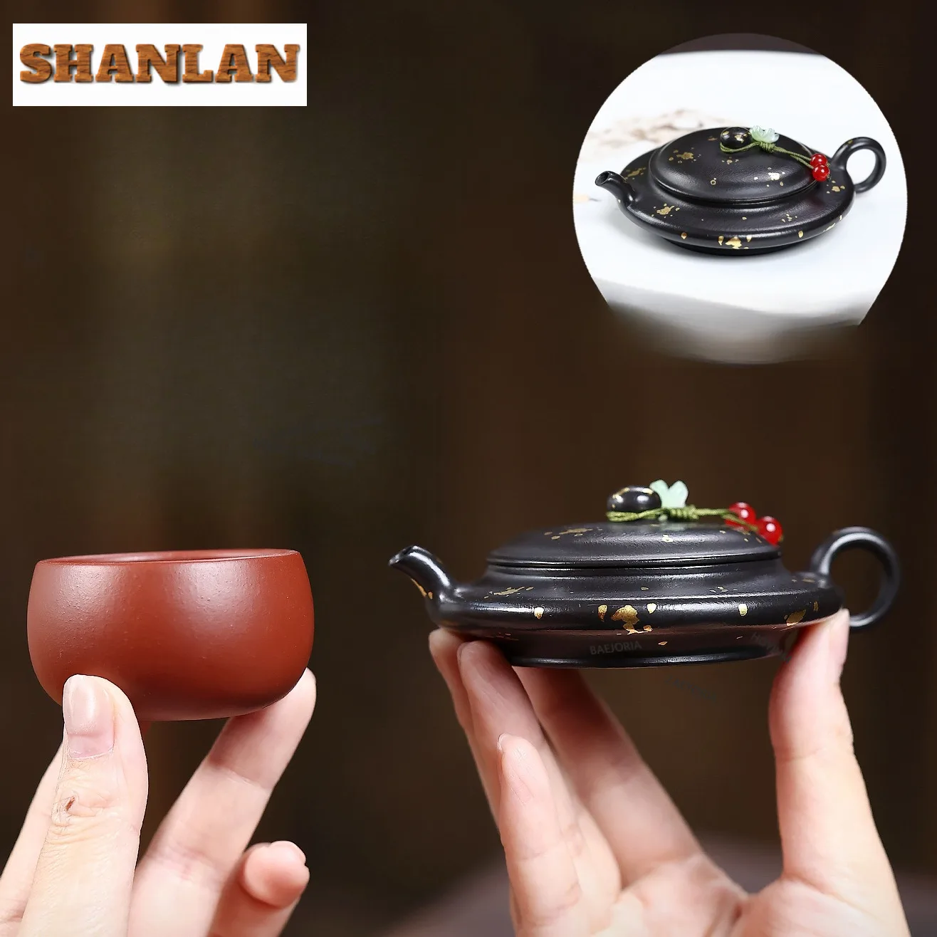 50ml Authentic Yixing Purple Clay Teapots Handmade Flat Hollow Pot Raw Ore Zhu Mud Tea Maker Kettle With Filter Zisha Tea Set
50ml Authentic Yixing Purple Clay Teapots Handmade Flat Hollow Pot Raw Ore Zhu Mud Tea Maker Kettle With Filter Zisha Tea Set