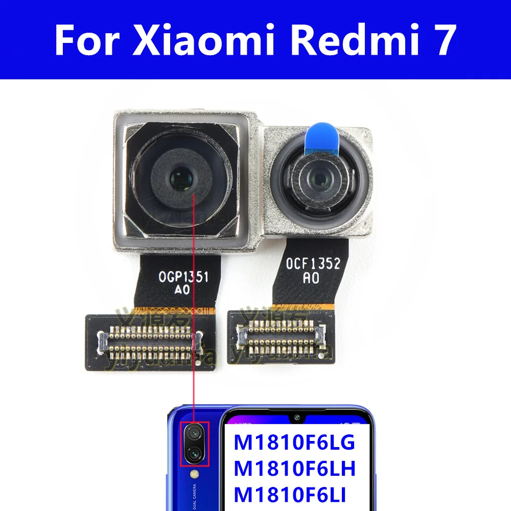 Маленькая фронтальная камера для Xiaomi Redmi 7 основная большая задняя камера Модуль Ленточный гибкий кабель
Маленькая фронтальная камера для Xiaomi Redmi 7 основная большая задняя камера Модуль Ленточный гибкий кабель
