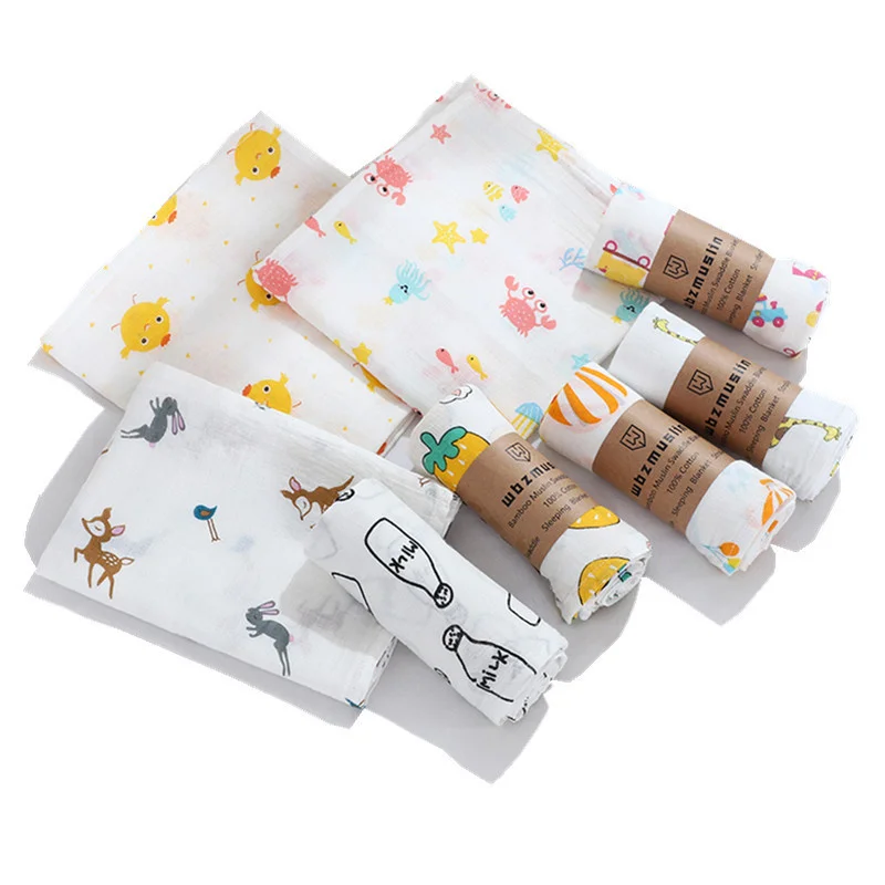 110cm Baby Swaddle Blanket Dual Layers Muslin Blankets For Boys Girls Organic Cotton Soft Newborn Swaddle Wrap Burping Clothes
110cm Baby Swaddle Blanket Dual Layers Muslin Blankets For Boys Girls Organic Cotton Soft Newborn Swaddle Wrap Burping Clothes