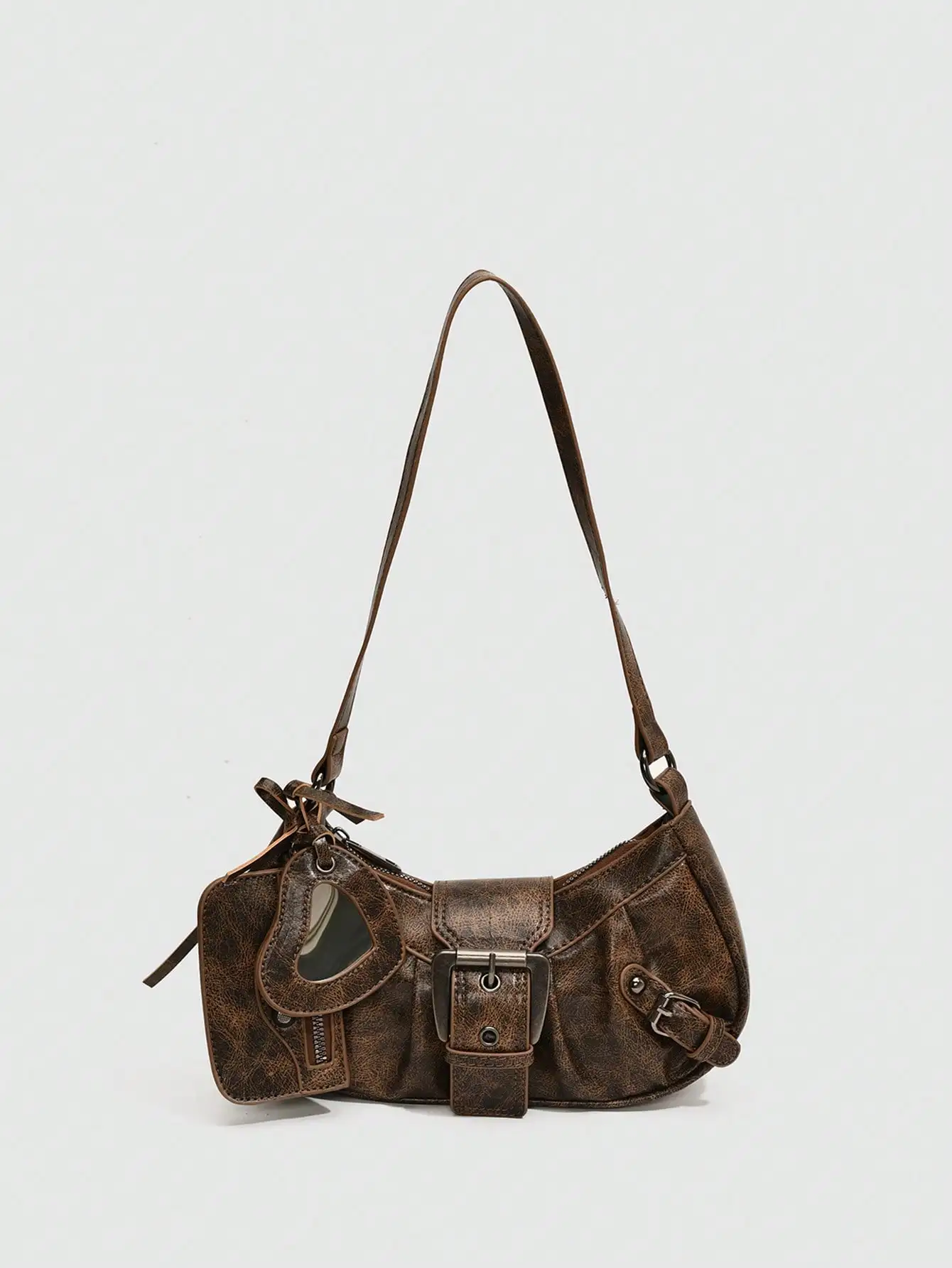 Grunge Punk Retro Bag 1PC Y2K Gothic Fashionable Type Rivet Decoration Vintage Block Decoration Women's Shoulder Bags Are Adjusted For Daily Travel, Fashion Niche Design, Steampunk, Goth,Bag For Women, Cool Girls Street Wear,Perfect For Music Festiv
Grunge Punk Retro Bag 1PC Y2K Gothic Fashionable Type Rivet Decoration Vintage Block Decoration Women's Shoulder Bags Are Adjusted For Daily Travel, Fashion Niche Design, Steampunk, Goth,Bag For Women, Cool Girls Street Wear,Perfect For Music Festiv
