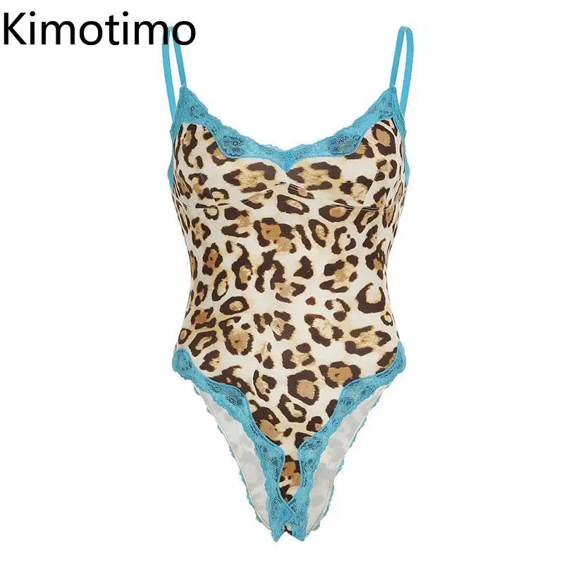 Kimotimo Sweet Spicy Style Lace Splicing Leopard Print Camisole Crop Top Summer Sexy Sleevekess Slim Fit Y2k Tanks Fashion Vest
Kimotimo Sweet Spicy Style Lace Splicing Leopard Print Camisole Crop Top Summer Sexy Sleevekess Slim Fit Y2k Tanks Fashion Vest