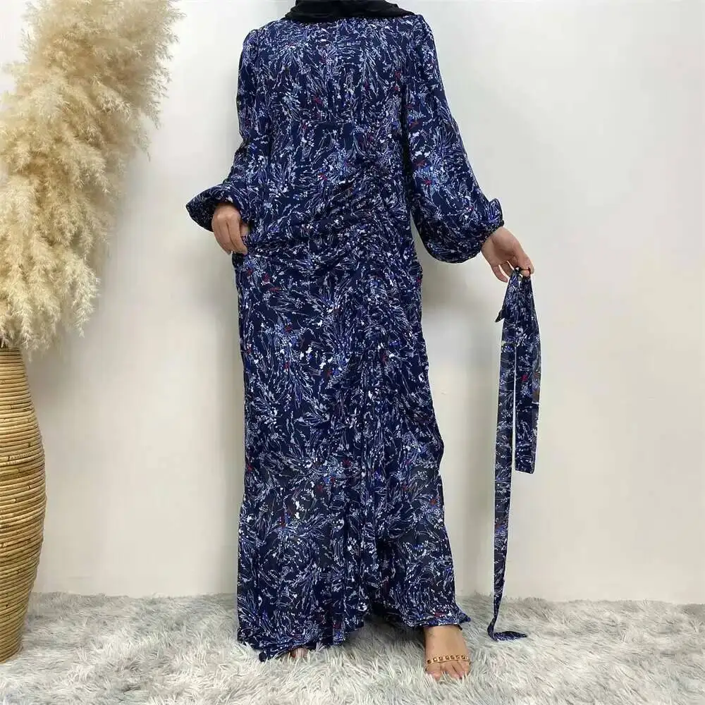 Muslim Summer Floral Fashion Dress Round Neck Elastic Sleeve Holiday Dress 6669 Robe Abaya Ramadan Dubai Luxury Islam Elegant
Muslim Summer Floral Fashion Dress Round Neck Elastic Sleeve Holiday Dress 6669 Robe Abaya Ramadan Dubai Luxury Islam Elegant