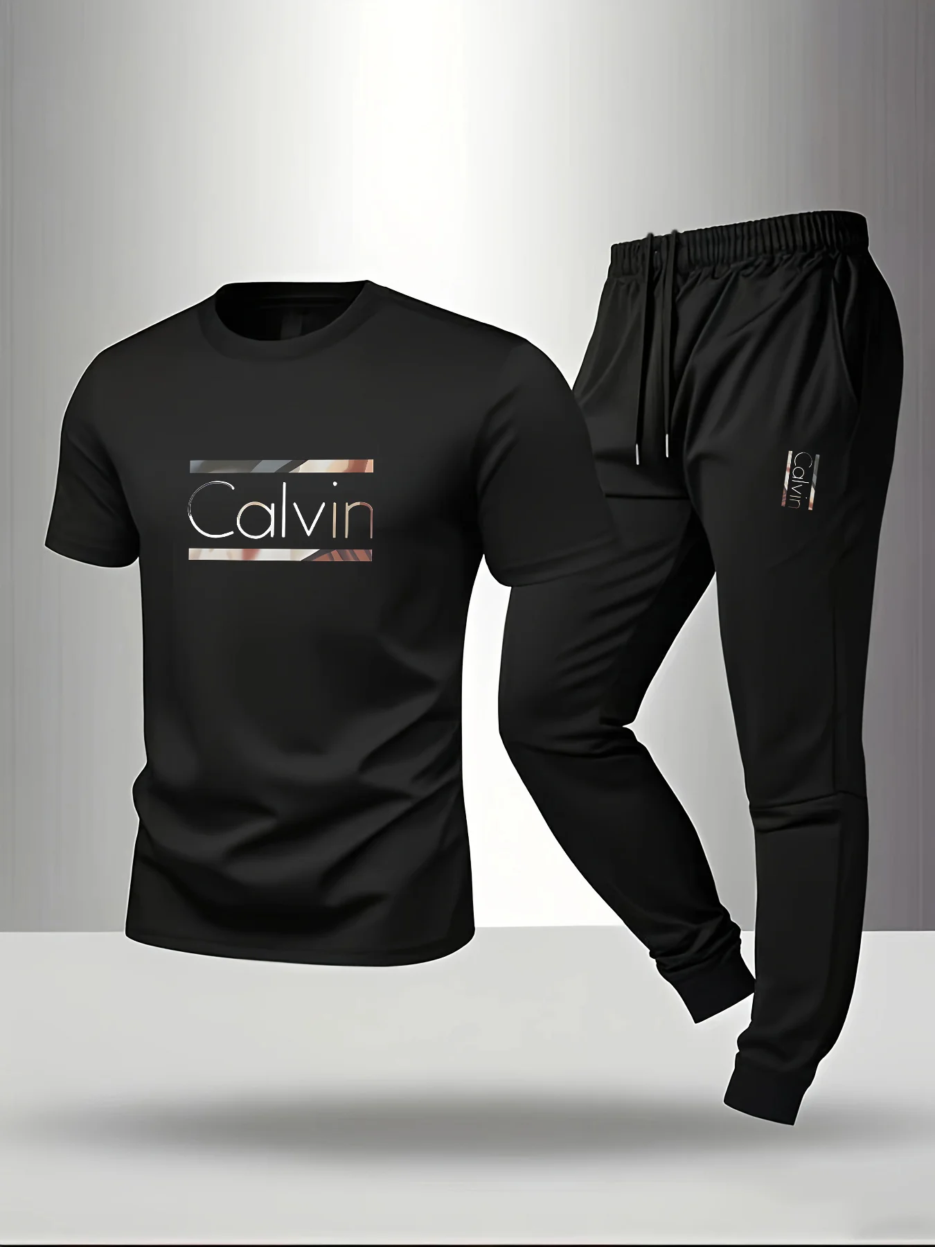 Men's casual sportswear t-shirt pants men's underwear and sleepwear fashionable Trendy T-shirt and Loose Pants Set
Men's casual sportswear t-shirt pants men's underwear and sleepwear fashionable Trendy T-shirt and Loose Pants Set