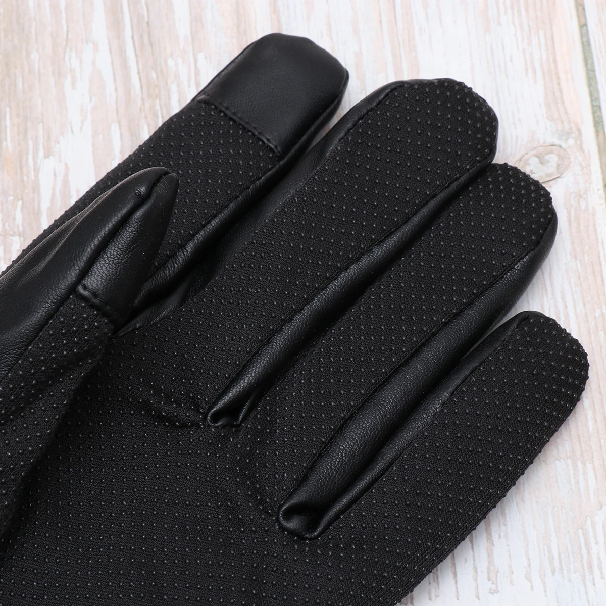 Pu Men Ski Gloves Waterproof Anti-Splashing for Winter Hiking Climbing with Thick Coral Fleece Inside Black 
Pu Men Ski Gloves Waterproof Anti-Splashing for Winter Hiking Climbing with Thick Coral Fleece Inside Black