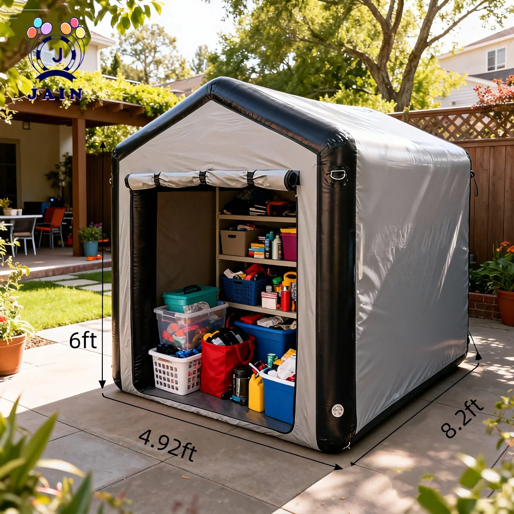 Motorcycle Storage Shelter Shed 10x5x9FT Motorcycle Garage Tent Heavy Duty Vehicle Motorcycle Shed with PVC Fabric Cover
Motorcycle Storage Shelter Shed 10x5x9FT Motorcycle Garage Tent Heavy Duty Vehicle Motorcycle Shed with PVC Fabric Cover