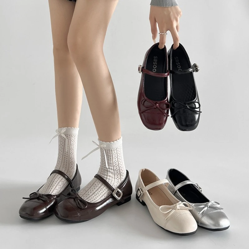 2026 New summer Vintage Women Ballet Flats Shoes Comfort Round Toe Soft Sole Shoes Elegant Butterfly-knot Dress Grandma's Shoes
2026 New summer Vintage Women Ballet Flats Shoes Comfort Round Toe Soft Sole Shoes Elegant Butterfly-knot Dress Grandma's Shoes