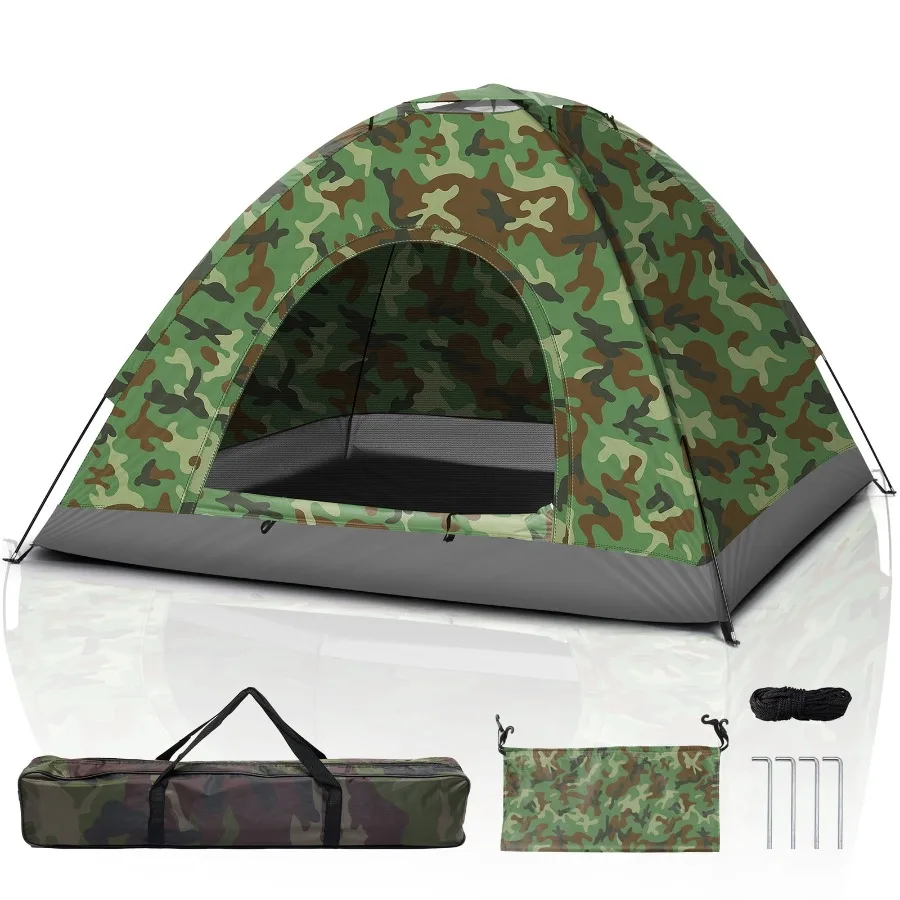 4 Person Outdoor Camping Waterproof Folding Tent for Hiking Picnic, Camouflage
4 Person Outdoor Camping Waterproof Folding Tent for Hiking Picnic, Camouflage