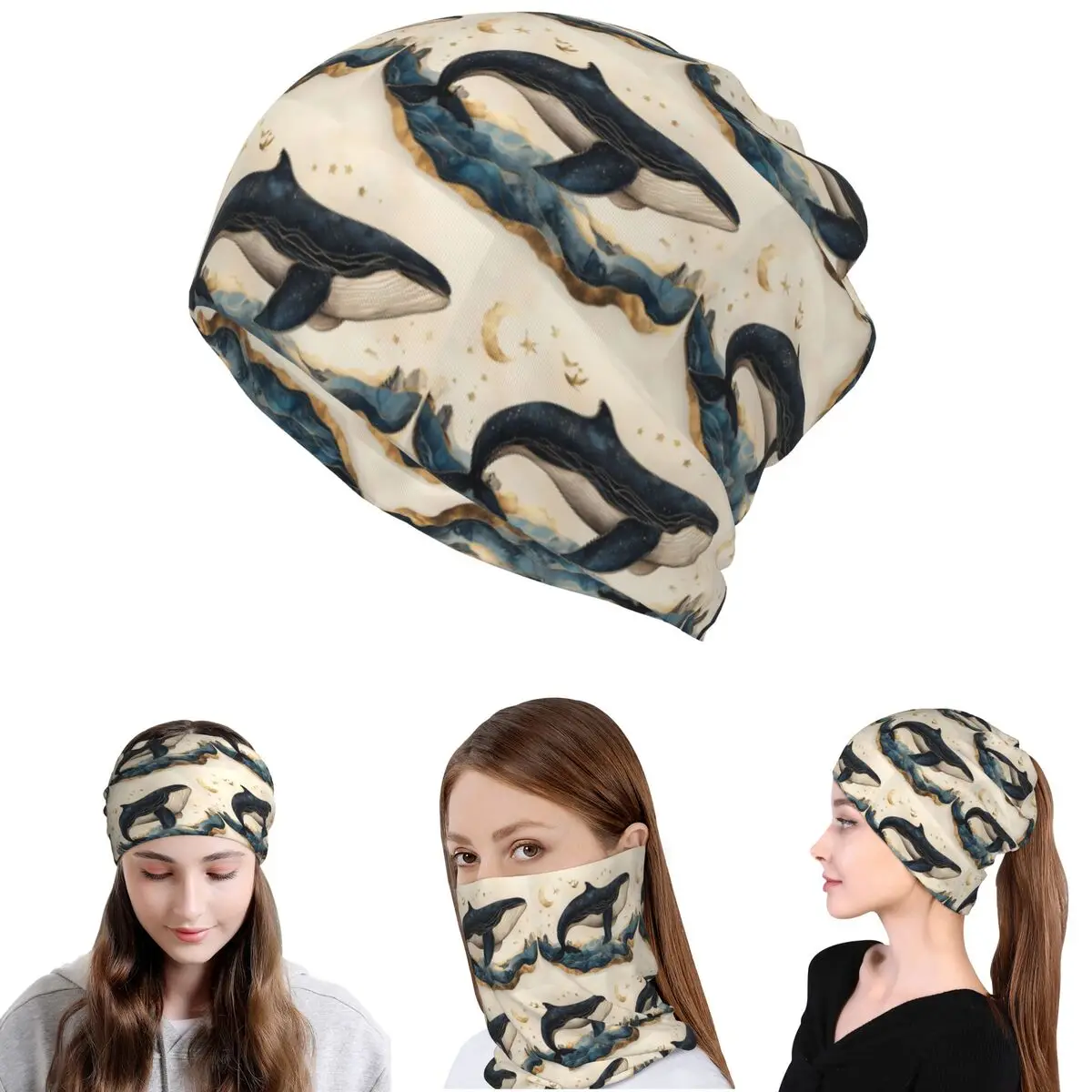 Golden Blue Aesthetic Whale Bandana Neck Gaiter Wrap Scarf Multi-use Headband Beanies Hat Unisex Adult Washable
Golden Blue Aesthetic Whale Bandana Neck Gaiter Wrap Scarf Multi-use Headband Beanies Hat Unisex Adult Washable