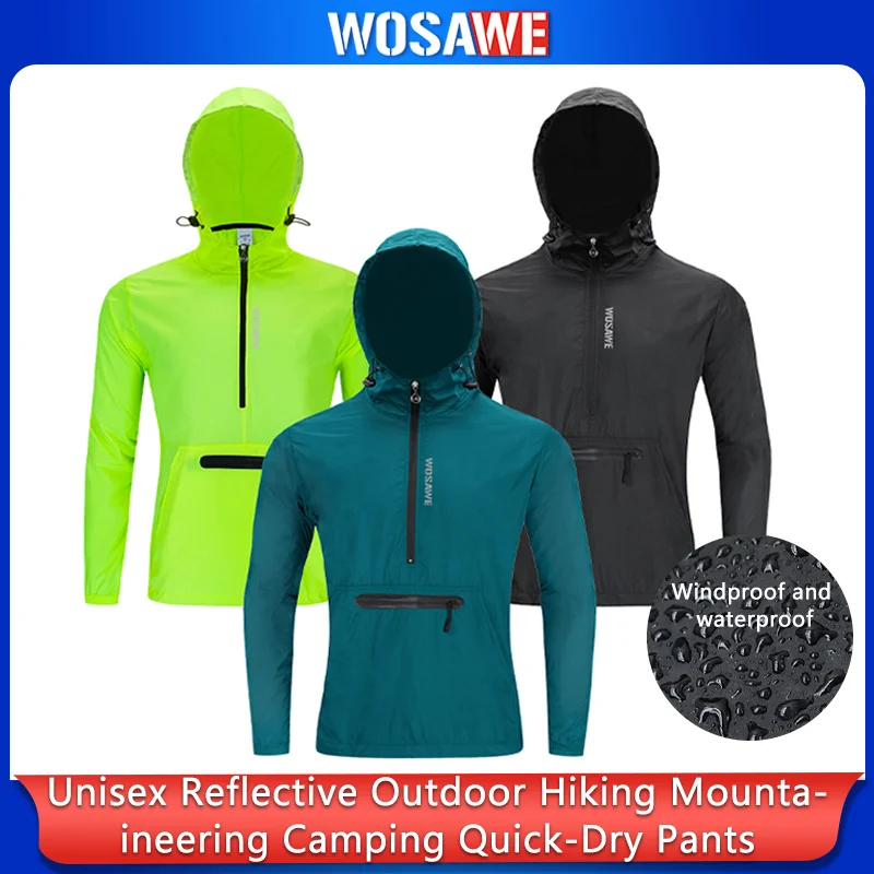 WOSAWE Men's Cycling Windbreaker Waterproof MTB Hooded Jackets Mountain Bike Bicycle Motocross Jacket Thin Long Cycling Jersey
WOSAWE Men's Cycling Windbreaker Waterproof MTB Hooded Jackets Mountain Bike Bicycle Motocross Jacket Thin Long Cycling Jersey