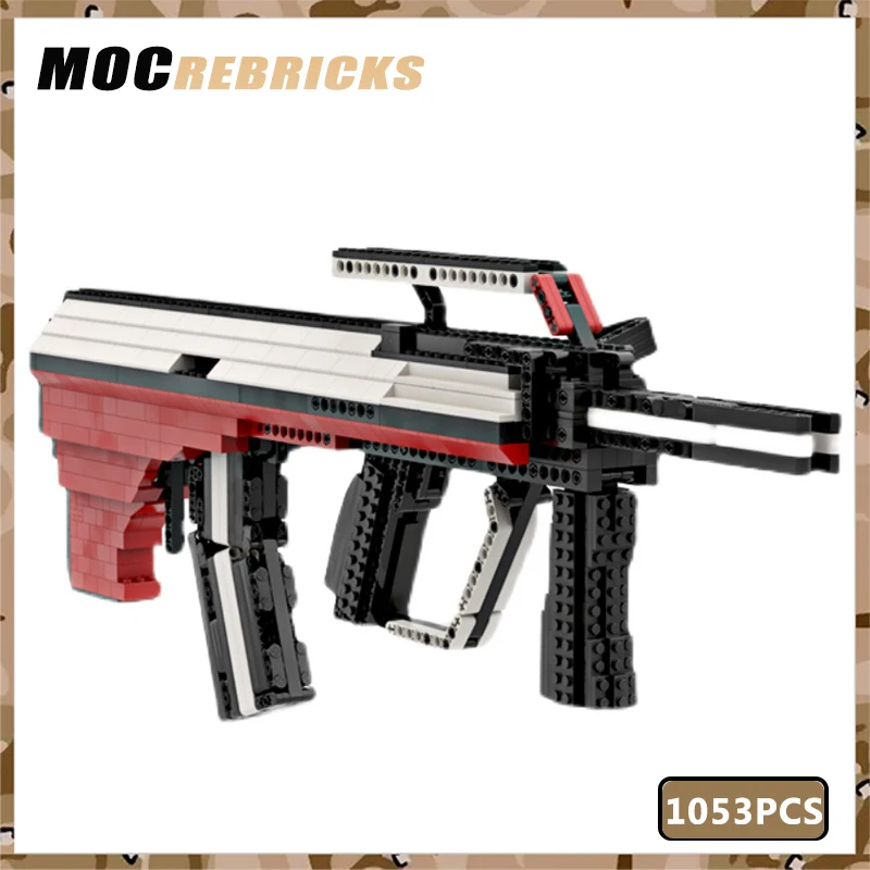 Firearms Series MOC Bricks AUG Automatic Rifle Building Block Can Fire Bullet Assembly Model DIY Boy Education Toys XMAS Gifts
Firearms Series MOC Bricks AUG Automatic Rifle Building Block Can Fire Bullet Assembly Model DIY Boy Education Toys XMAS Gifts