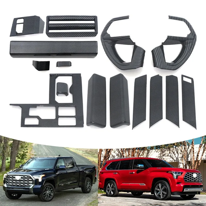 For Toyota Tundra XK70 Sequoia XK80 2022 2023+ Carbon Fiber Interior Kit Steering Wheel Dashboard Console Gear Shift Panel
For Toyota Tundra XK70 Sequoia XK80 2022 2023+ Carbon Fiber Interior Kit Steering Wheel Dashboard Console Gear Shift Panel