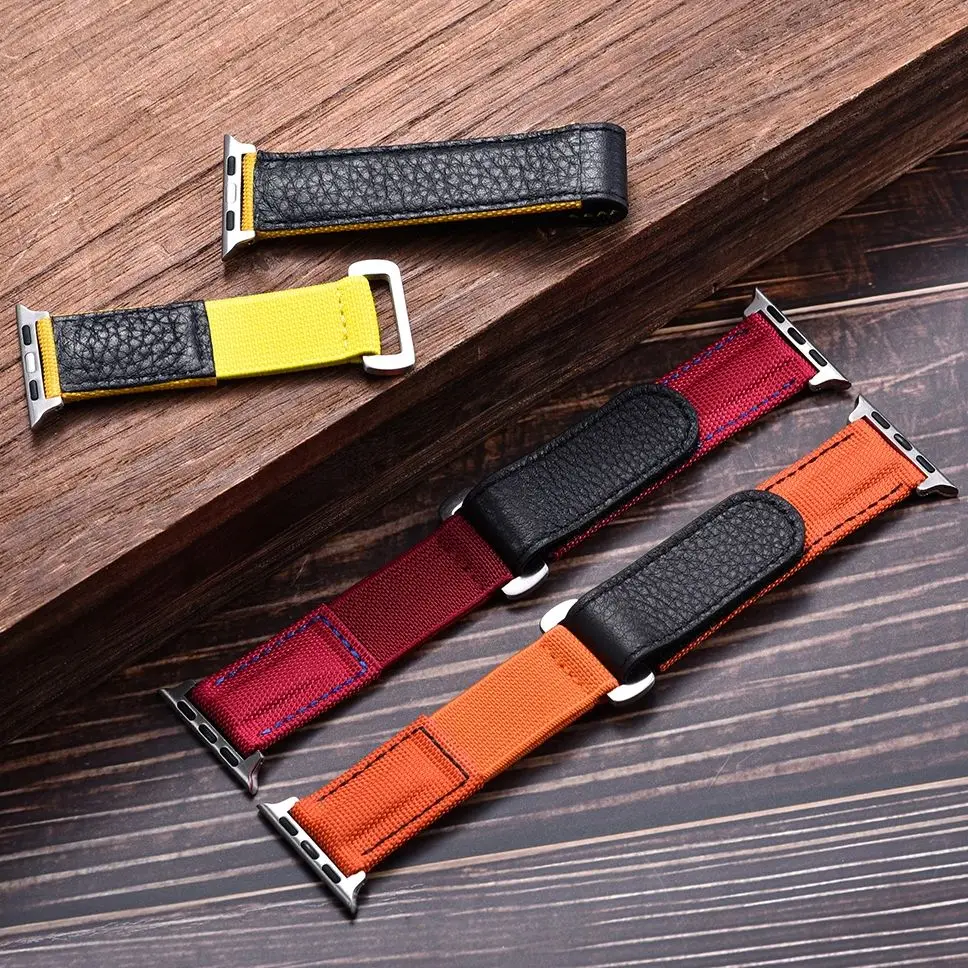 Canvas Nylon Sport Loop Strap for Apple Watch Band Lightweight Breathable Ultra 45mm 49mm 41mm Leather Band iWatch Series SE3456
Canvas Nylon Sport Loop Strap for Apple Watch Band Lightweight Breathable Ultra 45mm 49mm 41mm Leather Band iWatch Series SE3456