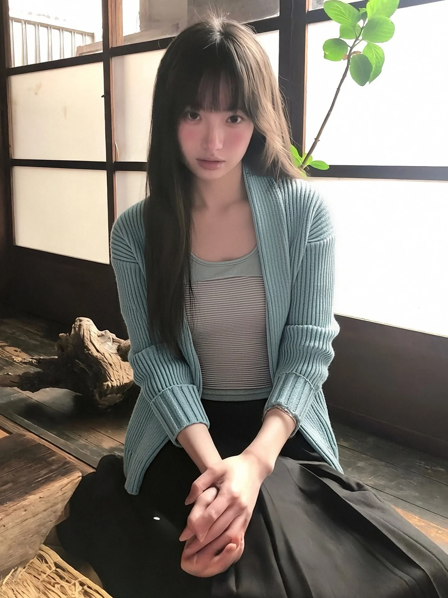 Ladies' Knitted Cardigan Jacket Striped Tank Top Two-Piece Set Korean Style Spring Early Warmth Comfortable Loose Fit Long Sl...
Ladies' Knitted Cardigan Jacket Striped Tank Top Two-Piece Set Korean Style Spring Early Warmth Comfortable Loose Fit Long Sl...