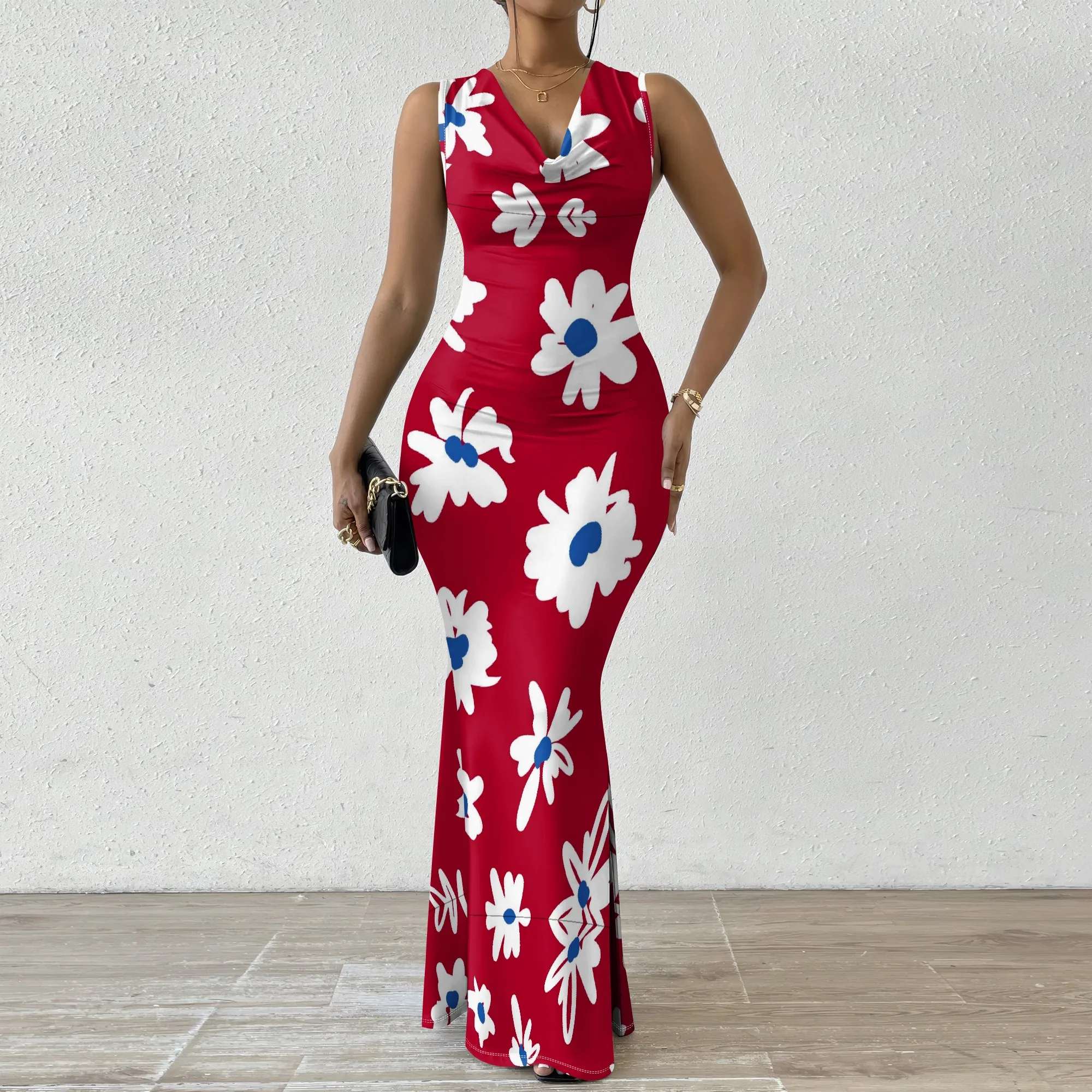 Red Floral Print Bodycon Maxi Dress XS-2XL - Vibrant Dress for Spring Weddings, Garden Parties & Summer Events
Red Floral Print Bodycon Maxi Dress XS-2XL - Vibrant Dress for Spring Weddings, Garden Parties & Summer Events