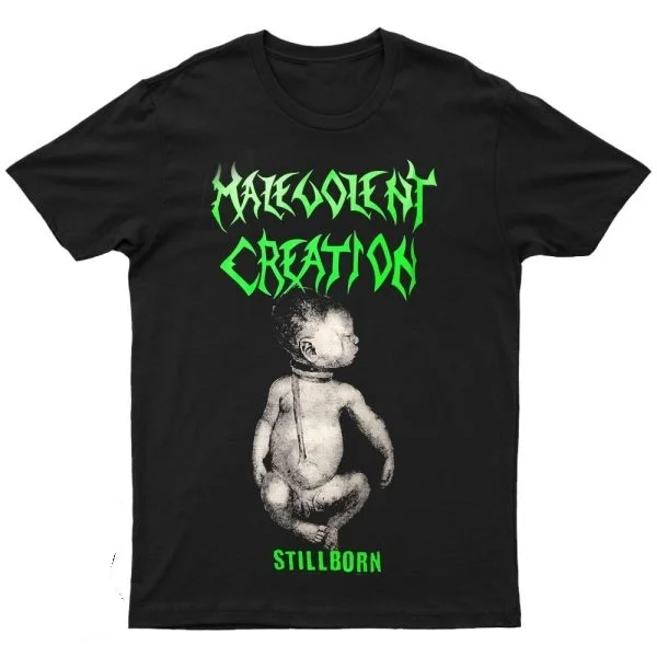 Новинка 2024 года MALEVOLENT CREATION — трендовая уличная мода унисекс с принтом Stillborn, с короткими рукавами, круглым вырезом из чистого хлопка
Новинка 2024 года MALEVOLENT CREATION — трендовая уличная мода унисекс с принтом Stillborn, с короткими рукавами, круглым вырезом из чистого хлопка