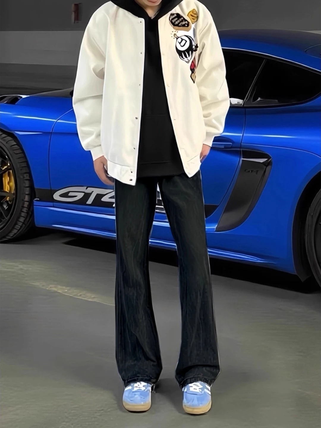 Мужские джинсы American High Street Lightning Pattern Knife: осенние прямые брюки с эффектом похудения, зауженная версия, расклешенные штанины
Мужские джинсы American High Street Lightning Pattern Knife: осенние прямые брюки с эффектом похудения, зауженная версия, расклешенные штанины