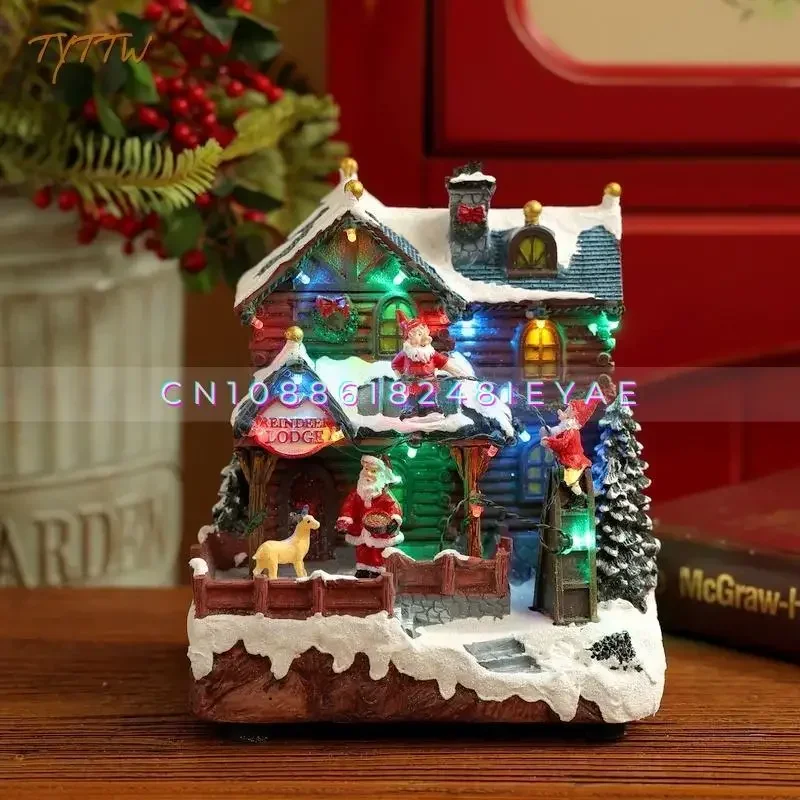 Christmas Ornaments Luminous Rotating Elk Santa Claus Music Box Colorful Lighting Holiday Window Decoration Ornaments
Christmas Ornaments Luminous Rotating Elk Santa Claus Music Box Colorful Lighting Holiday Window Decoration Ornaments