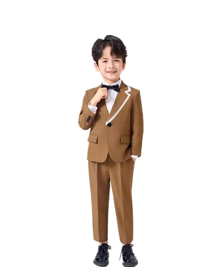 2-15T Flower Boys Wedding Costume Children Spring Khaki Jacket Pants Tie Photograph Suit Kids Formal Ceremony Tuxedo Dress
2-15T Flower Boys Wedding Costume Children Spring Khaki Jacket Pants Tie Photograph Suit Kids Formal Ceremony Tuxedo Dress