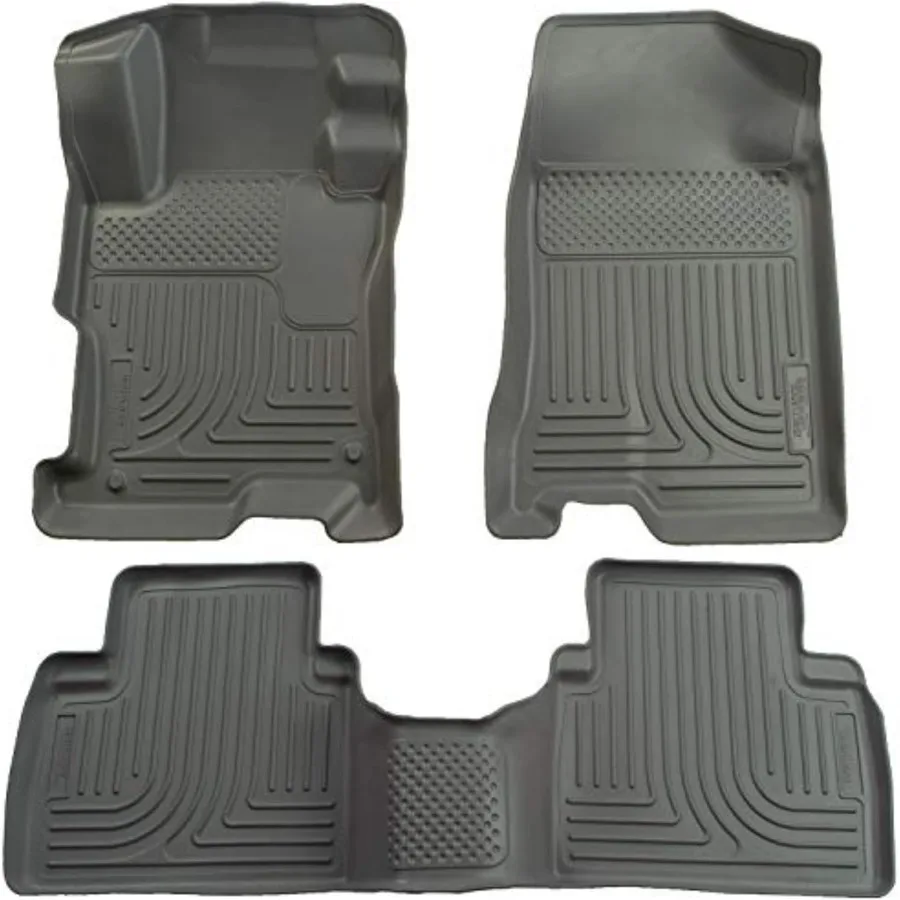 Коврики Weatherbeater на 20062011 Honda Civic 4-дверный передний и второй ряд, комплект из 3 предметов серого цвета, прочный, водонепроницаемый, грязеотталкивающий 
Коврики Weatherbeater на 20062011 Honda Civic 4-дверный передний и второй ряд, комплект из 3 предметов серого цвета, прочный, водонепроницаемый, грязеотталкивающий