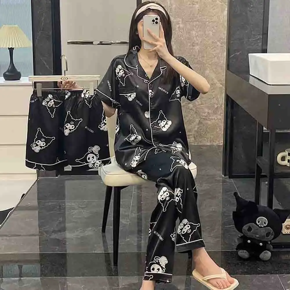 Sanrio Pochacco Cartoon Women's Pajama Set Long Sleeve Long Pants Spring Home Clothes Kawaii Anime Comfortable Fashion Pajamas
Sanrio Pochacco Cartoon Women's Pajama Set Long Sleeve Long Pants Spring Home Clothes Kawaii Anime Comfortable Fashion Pajamas