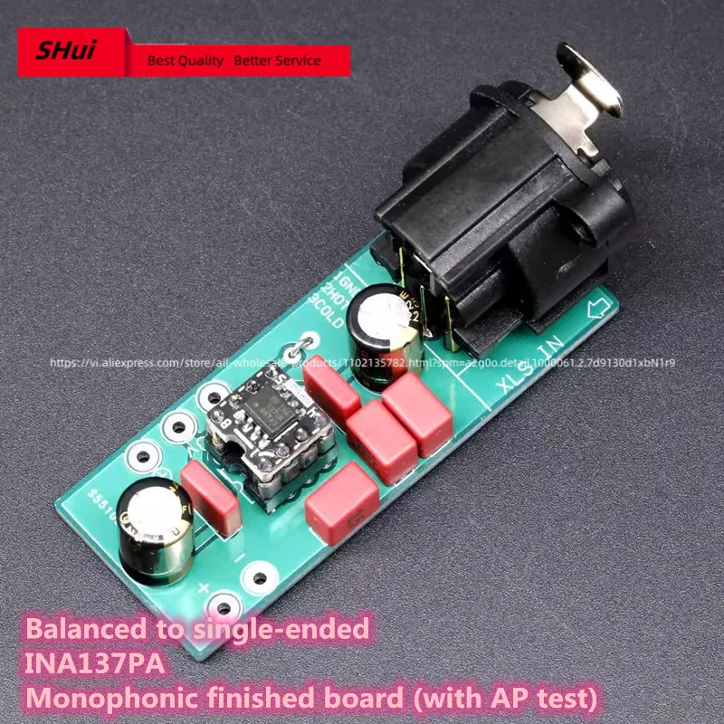 Balanced to single-ended INA137PA Monophonic finished board (with AP test)
Balanced to single-ended INA137PA Monophonic finished board (with AP test)