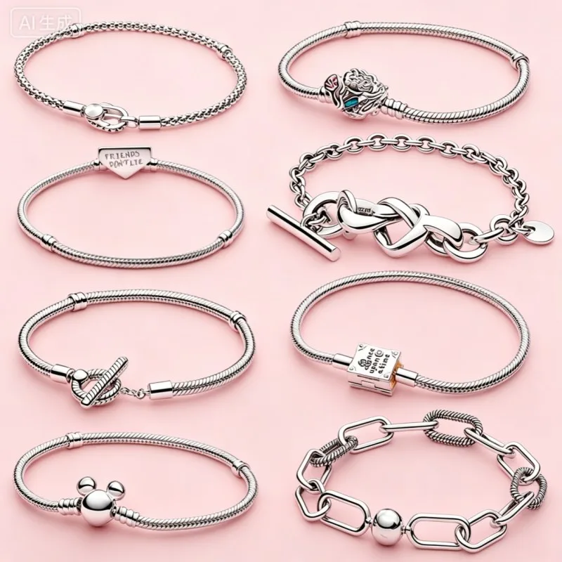 S925 Silver New Snake Bone Chain Thick Silver Crown Snake Bone Bracelet Yellow Basic Chain DIY Fashion Bracelet Jewelry
S925 Silver New Snake Bone Chain Thick Silver Crown Snake Bone Bracelet Yellow Basic Chain DIY Fashion Bracelet Jewelry