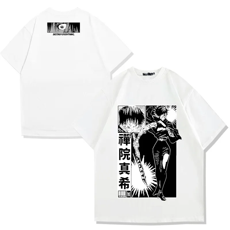 Japanese Anime Zen Yuan Maki Pattern Printed Summer T-shirt Comfortable loose casual 100% cotton round neck short-sleevedT-shirt
Japanese Anime Zen Yuan Maki Pattern Printed Summer T-shirt Comfortable loose casual 100% cotton round neck short-sleevedT-shirt