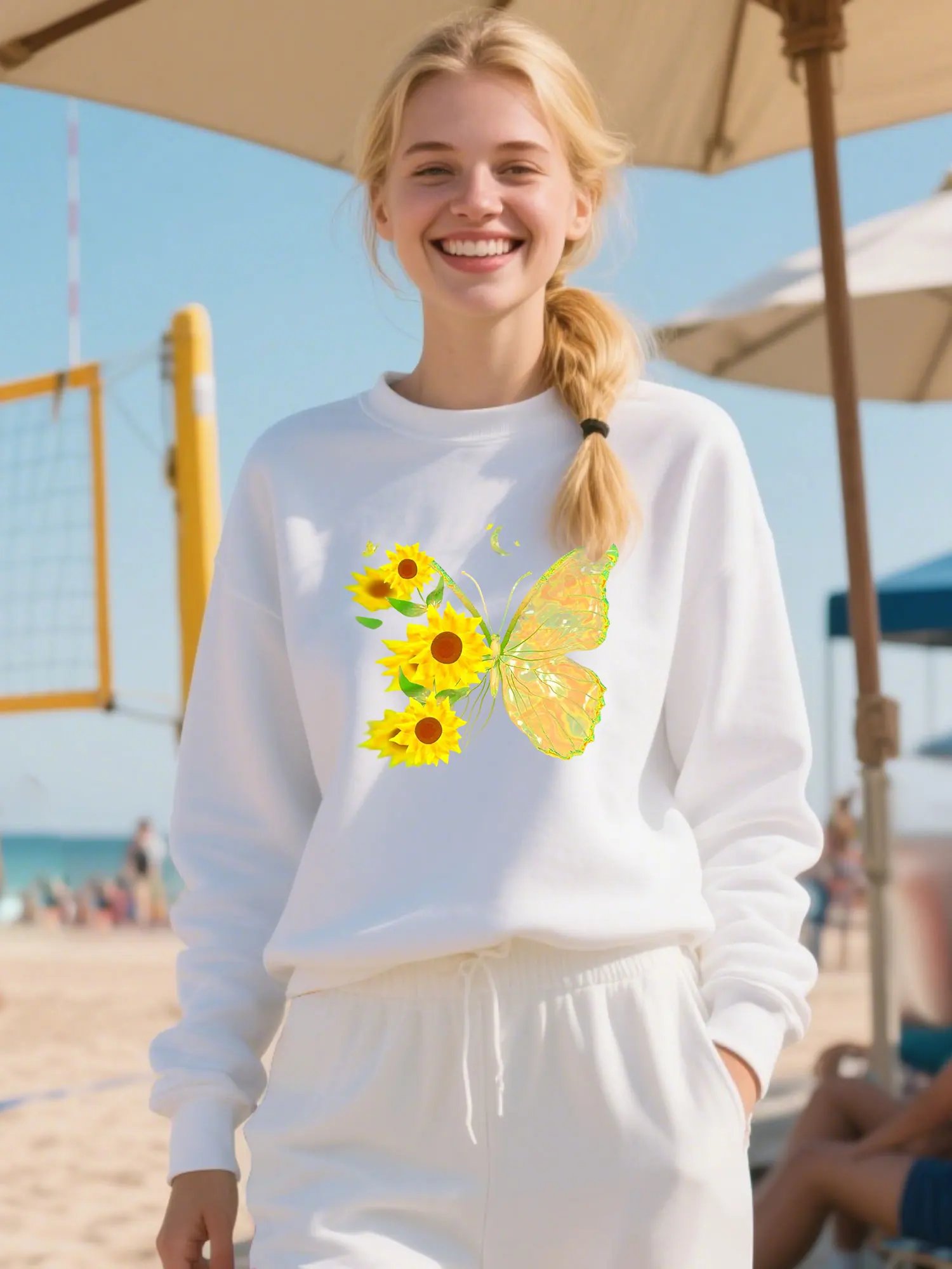 Soft Premium Cotton Crewneck Sweatshirt With Vibrant Butterfly, Sunflower,Unisex Classic Comfort For Outdoor Holiday Gift
Soft Premium Cotton Crewneck Sweatshirt With Vibrant Butterfly, Sunflower,Unisex Classic Comfort For Outdoor Holiday Gift