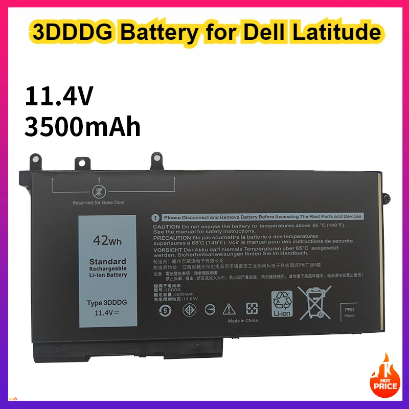Аккумулятор 3DDDG для Dell Latitude E5280 E5480 E5580 5280 5288 5290 5480 5488 5490 5491 5495 5580 5590 Precision 3520 3530 45N3J
Аккумулятор 3DDDG для Dell Latitude E5280 E5480 E5580 5280 5288 5290 5480 5488 5490 5491 5495 5580 5590 Precision 3520 3530 45N3J