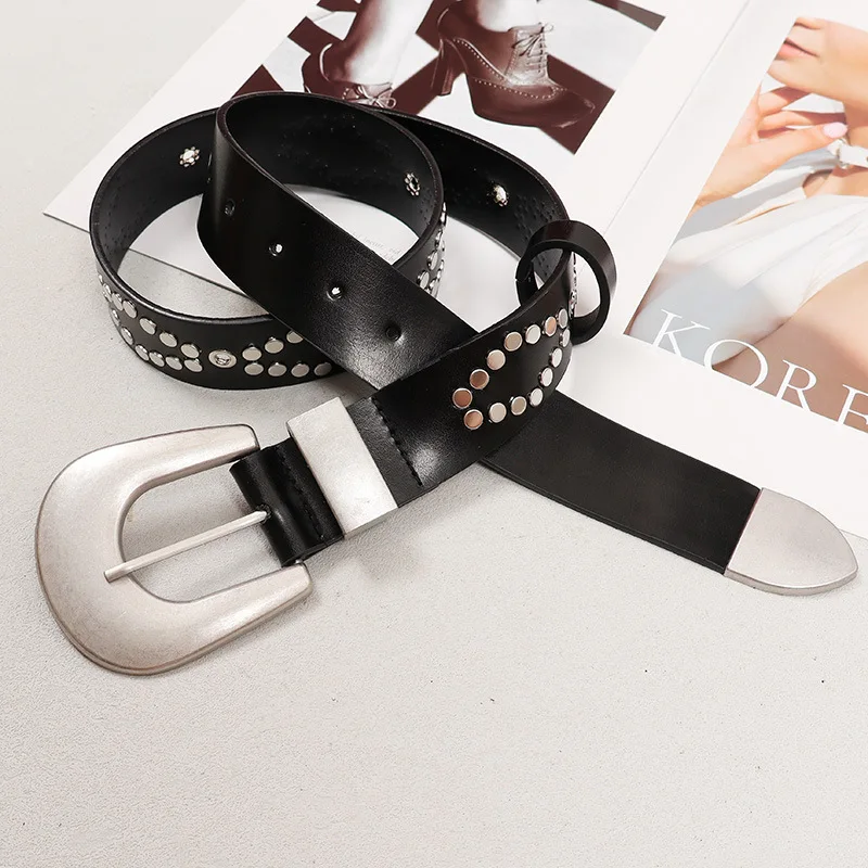 Модный ремень для женщин, дизайнерский пояс с перекрестными заклепками, панк-готический ремень, женский хит-поп-дизайнер, элегантный джинсовый ремень
Модный ремень для женщин, дизайнерский пояс с перекрестными заклепками, панк-готический ремень, женский хит-поп-дизайнер, элегантный джинсовый ремень