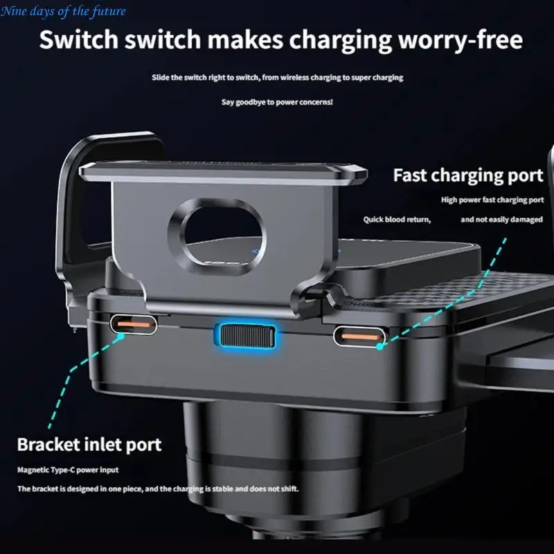 Car Mount Phone Holder With Wireless Charging For Air Vent and Dashboard E65A
Car Mount Phone Holder With Wireless Charging For Air Vent and Dashboard E65A